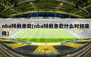 nba特赦条款(nba特赦条款什么时候废除)